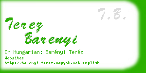 terez barenyi business card
